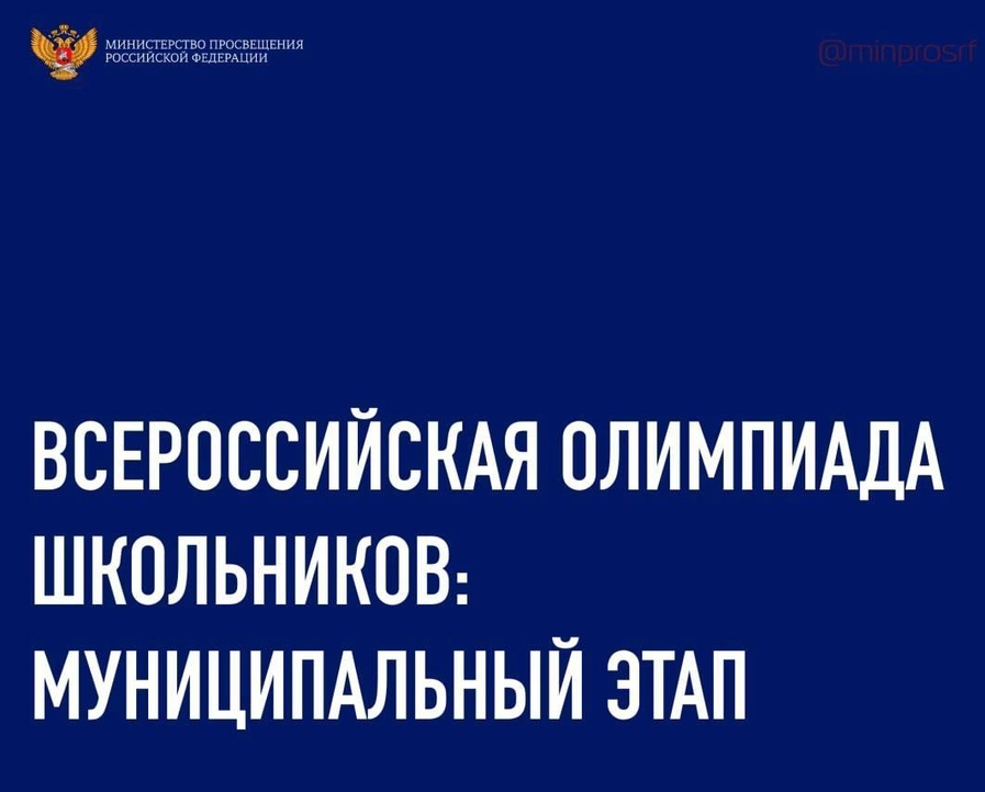 муниципальный этап Всероссийской олимпиады школьников.